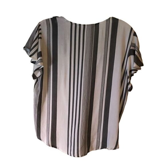 Sim & Sam Tie Front Striped Top XL - Picture 2 of 11